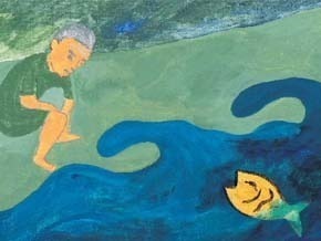 The Fisherman and the Golden Fish — Through the Art style of Henri Matisse