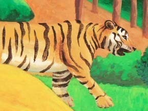 Nandi and the Tigers — Through the Art style of Paul Serusier