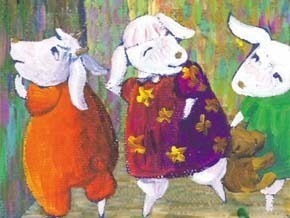 The Wolf and the Seven Little Goats — Through the Art style of Camille Pissarro